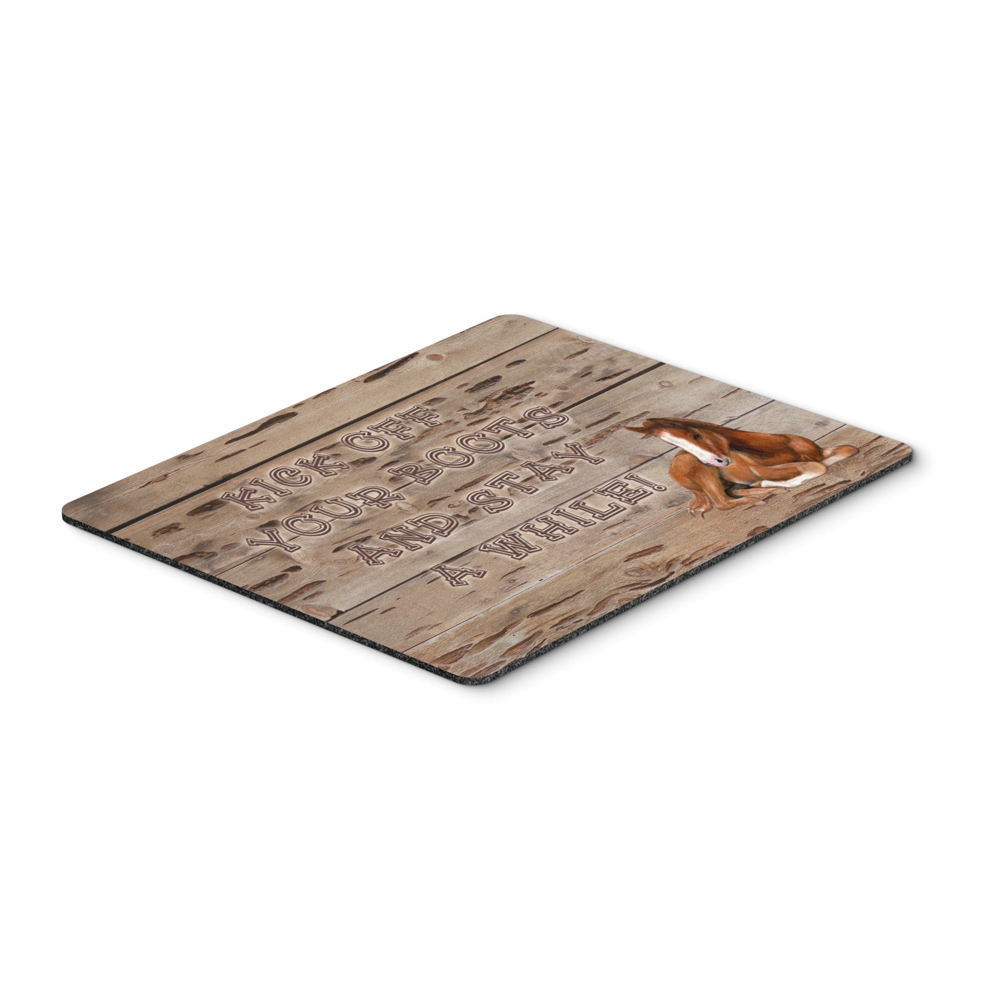 Caroline'S Treasures Kick Off Your Boots & Stay A While Mouse Pad/Hot Pad/Trivet (Sb3064Mp)
