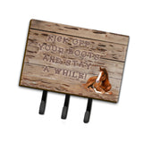 Caroline'S Treasures Sb3064Th68 Kick Off Your Boots And Stay A While Leash Or Key Holder, Large, Multicolor