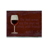 Caroline'S Treasures Sb3068Plmt The Best Wines Are The Ones We Drink With Friends Fabric Placemat, Multicolor