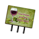 Caroline'S Treasures Sb3070Th68 Good Friends, Good Wine, Good Times Leash Or Key Holder, Large, Multicolor