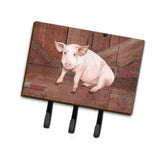 Caroline'S Treasures Sb3072Th68 Pig At The Barn Door Leash Or Key Holder, Large, Multicolor