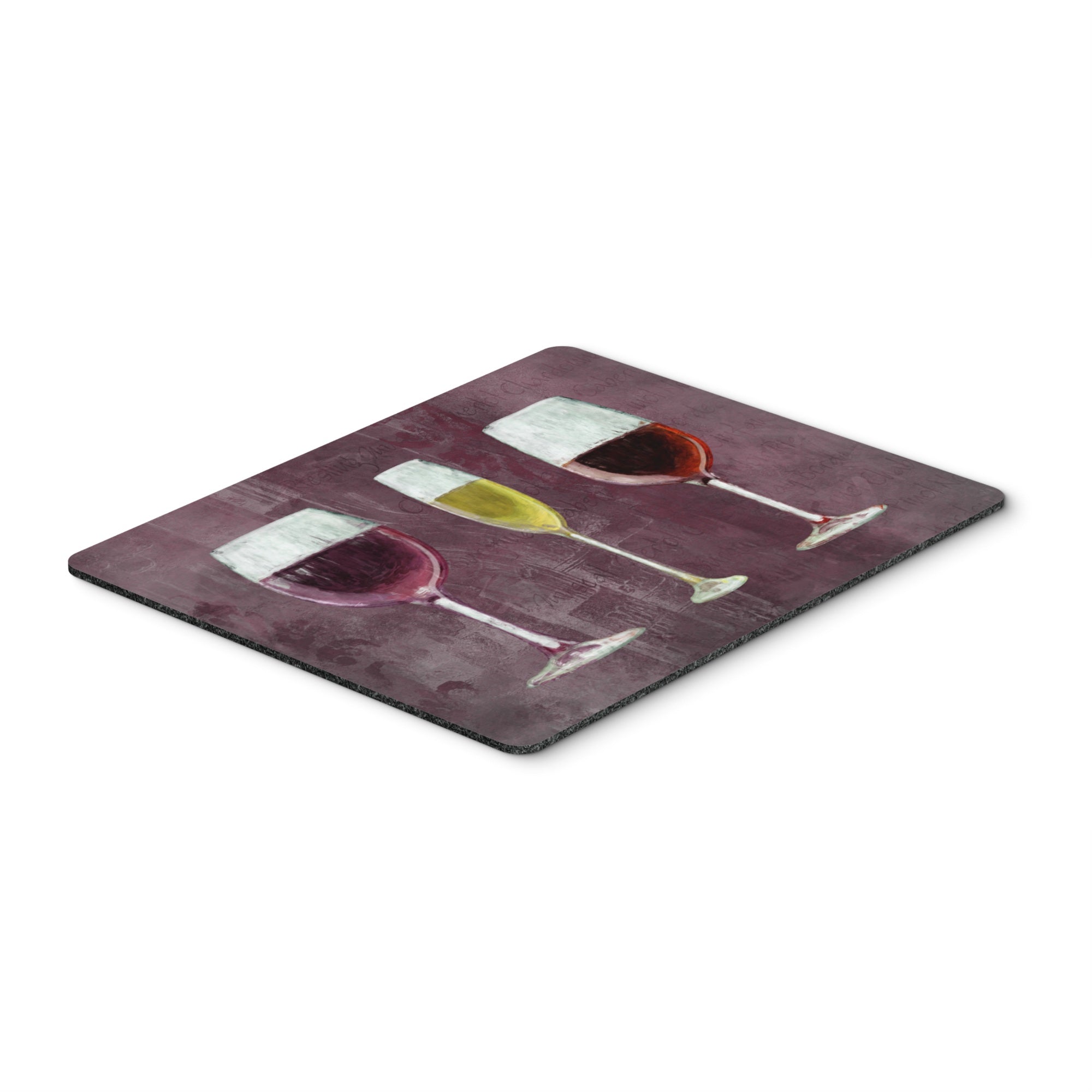 Caroline'S Treasures Three Glasses Of Wine Purple Mouse Pad/Hot Pad/Trivet (Sb3073Mp)