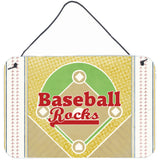 Caroline'S Treasures Baseball Rules Aluminum Metal Wall Or Door Hanging Prints, 8 X 12
