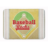 Caroline'S Treasures Baseball Rules Floor Mat, 19 X 27, Multicolor