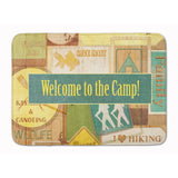 Caroline'S Treasures Welcome To The Camp Floor Mat, 19 X 27, Multicolor