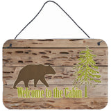 Caroline'S Treasures Welcome To The Cabin Aluminum Metal Wall Or Door Hanging Prints, 8 X 12