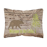 Caroline'S Treasures Sb3081Pw1216 Welcome To The Cabin Canvas Fabric Decorative Pillow, Large, Multicolor