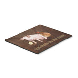 Caroline'S Treasures Welcome To The Farm With The Pig & Chicken Mouse Pad/Hot Pad/Trivet (Sb3083Mp)
