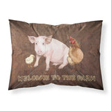 Caroline'S Treasures Sb3083Pillowcase Welcome To The Farm With The Pig And Chicken Moisture Wicking Fabric Standard Pillowcase