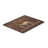 Caroline'S Treasures Welcome To The Ranch With The Cow & Baby Mouse Pad/Hot Pad/Trivet (Sb3084Mp)
