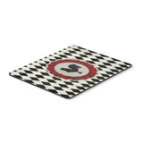 Caroline'S Treasures Rooster Harlequin Black & White Mouse Pad/Hot Pad/Trivet (Sb3086Mp)