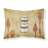 Caroline'S Treasures Sb3088Pillowcase Teapot Welcome Moisture Wicking Fabric Standard Pillowcase, Large, Multicolor