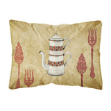 Caroline'S Treasures Sb3088Pw1216 Teapot Welcome Canvas Fabric Decorative Pillow, Large, Multicolor
