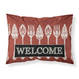 Caroline'S Treasures Sb3090Pillowcase Serving Spoons Welcome Moisture Wicking Fabric Standard Pillowcase, Large, Multicolor