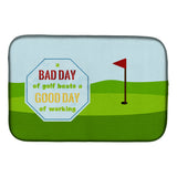 Caroline'S Treasures A Bad Day At Golf Dish Drying Mat, 14 X 21, Multicolor