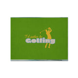 Caroline'S Treasures Sb3092Plmt I'D Rather Be Golfing Man On Green Fabric Placemat, Multicolor