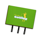 Caroline'S Treasures Sb3092Th68 I'D Rather Be Golfing Man On Green Leash Or Key Holder, Large, Multicolor