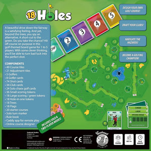 Seabrook Studios 18 Holes: Second Edition Base Game - Compete To Create A Golf Course, Seabrook Studios, Ages 14+, 1-5 Players ,