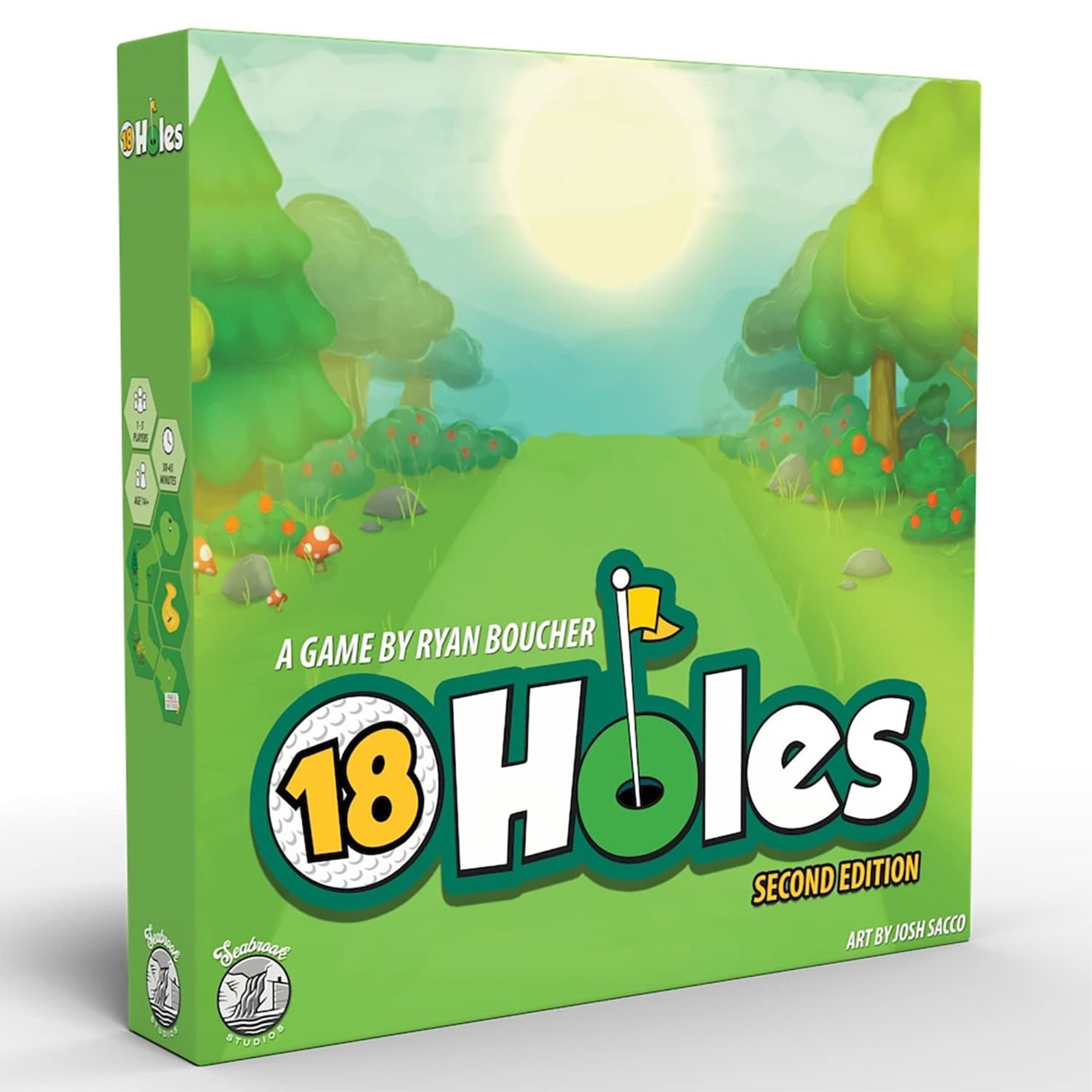 Seabrook Studios 18 Holes: Second Edition Base Game - Compete To Create A Golf Course, Seabrook Studios, Ages 14+, 1-5 Players ,