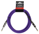 10 Foot Instrument Cable, 6Mm Woven - Purple