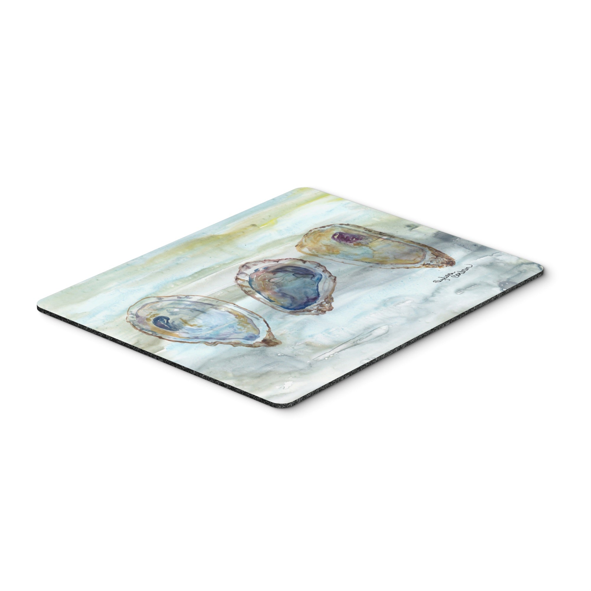 Oysters Watercolor Mouse Pad, Hot Pad Or Trivet