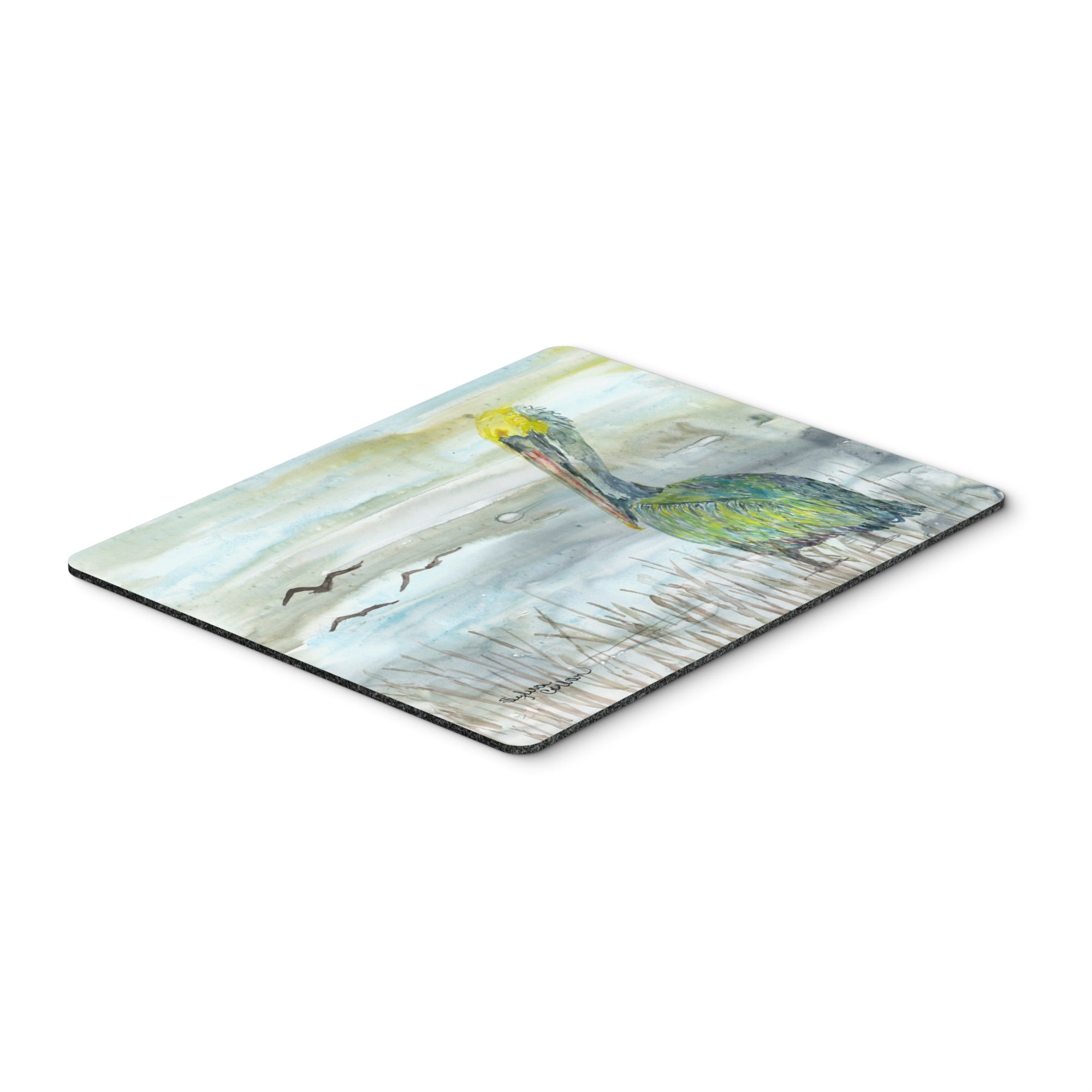 Pelican Watercolor Mouse Pad, Hot Pad Or Trivet