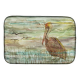 Caroline'S Treasures Sc2011Ddm Brown Pelican Sunset Dish-Drying-Mats, 14X21, Multicolor