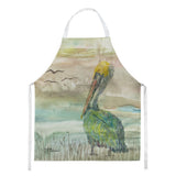 Caroline'S Treasures Sc2012Apron Pelican Sunset Kitchen-Aprons, Multicolor