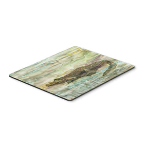 Alligator Sunset Mouse Pad, Hot Pad Or Trivet