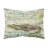 Caroline'S Treasures Alligator Sunset Fabric Standard Pillowcases, Multicolor
