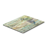 Blue Heron Sunset Mouse Pad, Hot Pad Or Trivet