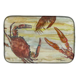 Caroline'S Treasures Sc2023Ddm Crab, Shrimp, Oyster Yellow Sky Dish-Drying-Mats, 14X21, Multicolor