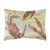 Caroline'S Treasures Crab, Shrimp, Oyster Yellow Sky Fabric Standard Pillowcases, Multicolor