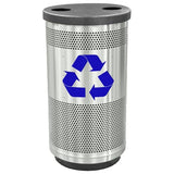 Perforated Recycling Receptacle