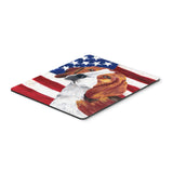 Caroline'S Treasures Mouse/Hot Pad/Trivet, Usa American Flag With Beagle (Sc9005Mp)