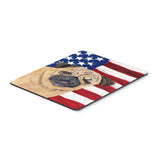 Caroline'S Treasures Mouse/Hot Pad/Trivet, Usa American Flag With Pug (Sc9006Mp)