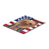 Caroline'S Treasures Mouse/Hot Pad/Trivet, Usa American Flag With Yorkie (Sc9013Mp)