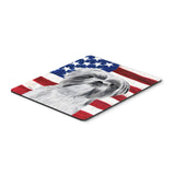 Caroline'S Treasures Mouse/Hot Pad/Trivet, Usa American Flag With Shih Tzu (Sc9015Mp)