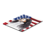 Caroline'S Treasures Mouse/Hot Pad/Trivet, Usa American Flag With Springer Spaniel (Sc9016Mp)