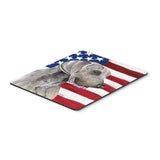 Caroline'S Treasures Mouse/Hot Pad/Trivet, Usa American Flag With Weimaraner (Sc9021Mp)