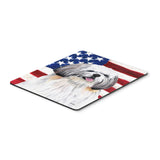 Caroline'S Treasures Mouse/Hot Pad/Trivet, Usa American Flag With Shih Tzu (Sc9028Mp)