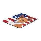 Caroline'S Treasures Mouse/Hot Pad/Trivet, Usa American Flag With Basenji (Sc9033Mp)