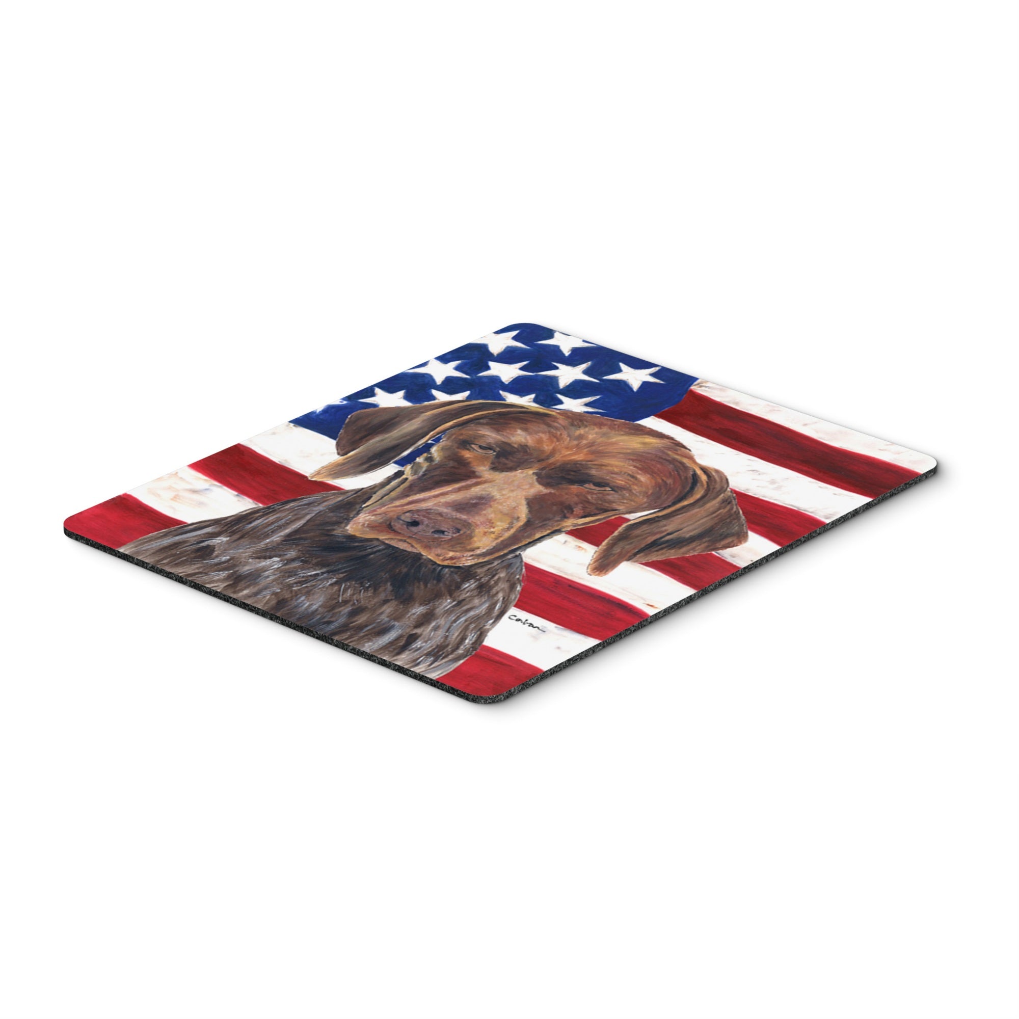 Caroline'S Treasures Mouse/Hot Pad/Trivet, Usa American Flag With German Shorthaired Pointer (Sc9034Mp)