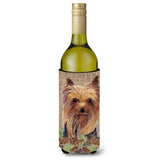 Yorkie Wine Bottle Beverage Insulator Beverage Insulator Hugger Sc9046Literk