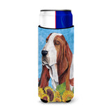 Basset Hound Ultra Beverage Insulators For Slim Cans Sc9066Muk