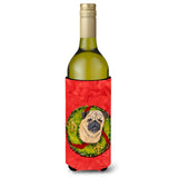 Pug Wine Bottle Beverage Insulator Beverage Insulator Hugger Sc9102Literk