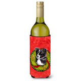Border Collie Wine Bottle Beverage Insulator Beverage Insulator Hugger Sc9104Literk