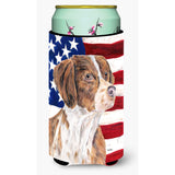 Caroline'S Treasures Usa American Flag With Brittany Koozie Hugger, Tall, Multicolor