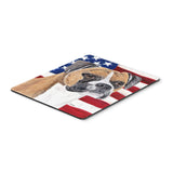 Caroline'S Treasures Mouse/Hot Pad/Trivet, Usa American Flag With Boxer (Sc9113Mp)