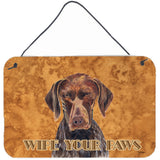 Caroline'S Treasures German Shorthaired Pointer Aluminum Metal Wall Or Door Hanging Prints, 8 X 12
